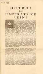 Kaiserin Maria Theresia von Gottes Gnaden R�mische Kayserin