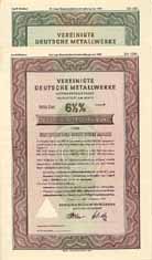 Vereinigte Deutsche Metallwerke AG (2 St�cke)