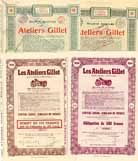 Konvolut - S.A. des Ateliers Gillet (7 Stcke)