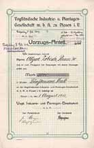 Vogtl�ndische Industrie- u. Plantagen-Gesellschaft mbH