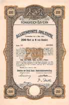 K�nigreich Bayern, Allgemeines Anlehen