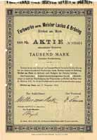 Farbwerke vorm. Meister Lucius & Brning (ohne Reichsmark-Umstellung)
