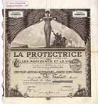 LA PROTECTRICE Cie. d�Assurances a primes fixes contre les Accidents et le Vol S.A.