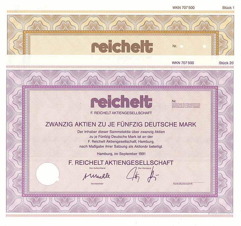 F. Reichelt AG (2 St�cke)