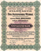 Fox-Automobil-Werke AG vorm. Paul Rollmann