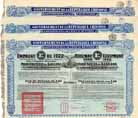 Governement of the Chinese Republic, Railway Equipment Loan 1922 (3 Stcke)