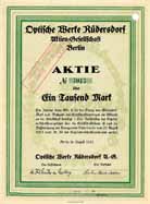 Optische Werke R�dersdorf AG