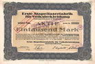 Erste Stapelfaserfabrik fr Volksbekleidung AG