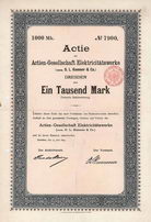 AG Elektricittswerke (vorm. O. L. Kummer & Co.)