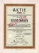 Deutsche AG f�r Holzverwertung vormals Carl Fermor & Co.