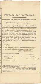 tablissement de la Tontine des Vieillards